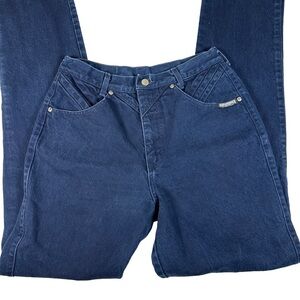 Roughrider vintage 90s western Blue Jeans high rise bareback cowgirl punchy mom